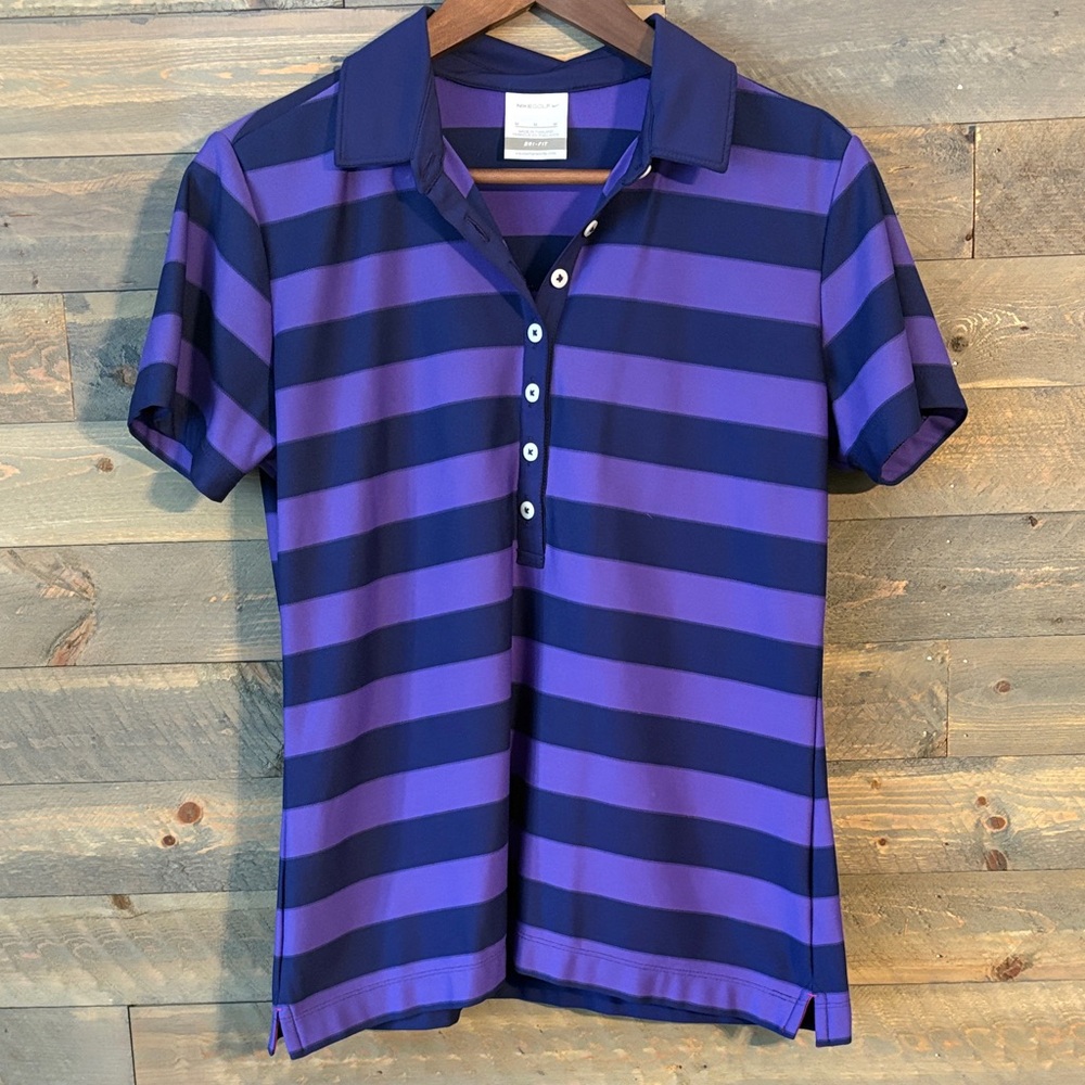 LIKE NEW!  Nike Golf Women's Polo Shirt - Purple on Purple